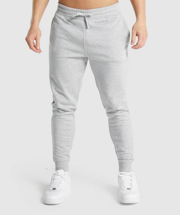 Panske Joggers Gymshark Crest Svetlo Siva | TB1765024